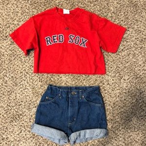 Red Sox Cropped Tee
